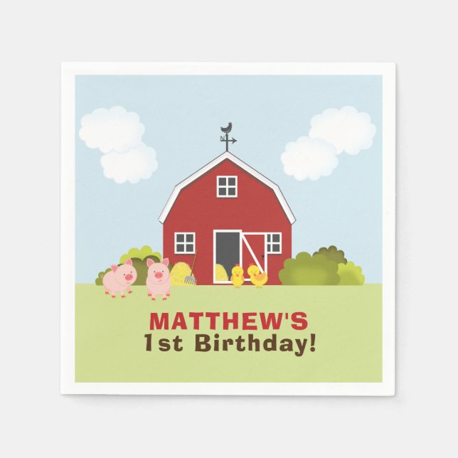 Barnyard Napkin (Front)