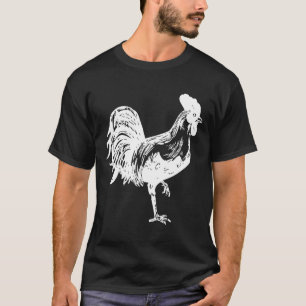 Barnyard Rooster Chicken Design T-Shirt