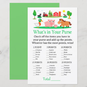 Barnyard What's in your purse game