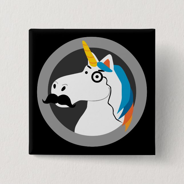 Baron Cornelius 2 Inch Square Button (Front)