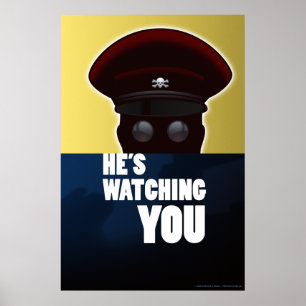 Baron Crossbones - affiche "Il vous regarde"