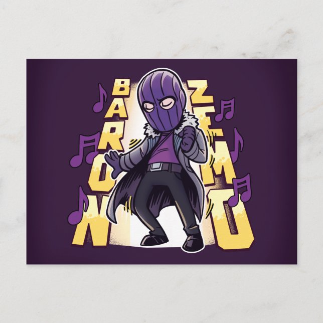 Baron Zemo Dance Groove Postcard (Front)
