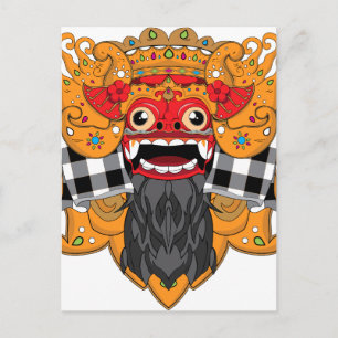 Barong Bali Postcard