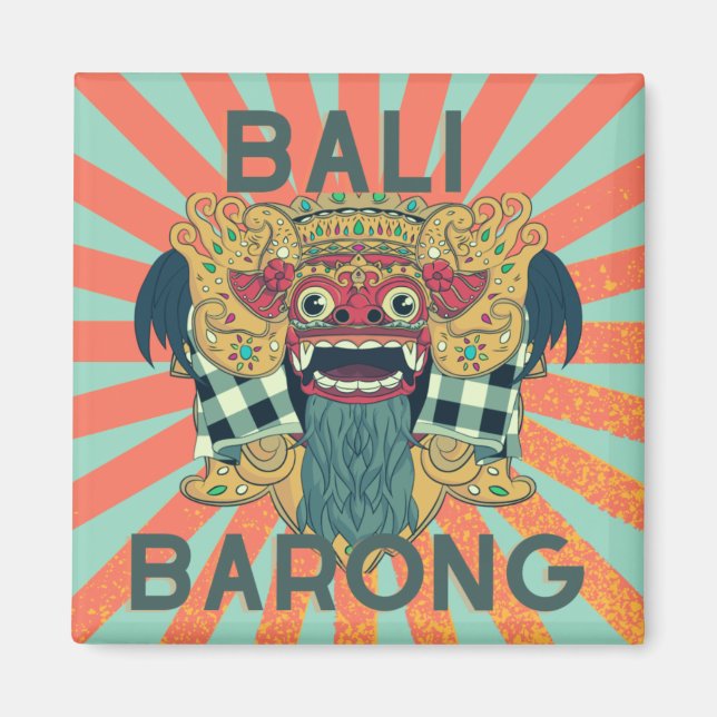 Barong Legacy: Vintage Bali Magnet (Front)