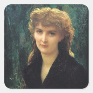 Baronness Eleonore d'Uckermann  1884 Square Sticker