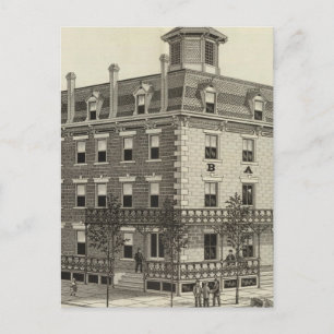Barons House, Concordia, Kansas Postcard