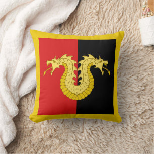 Barony of Dragon's Laire populace badge Throw Pill Pillow