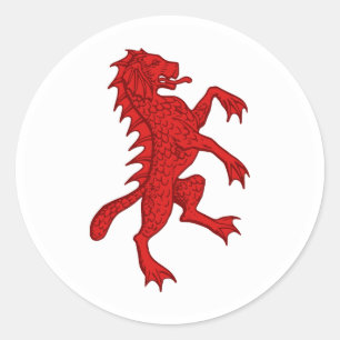 Barony of Dun Carraig Populace Badge Classic Round Sticker