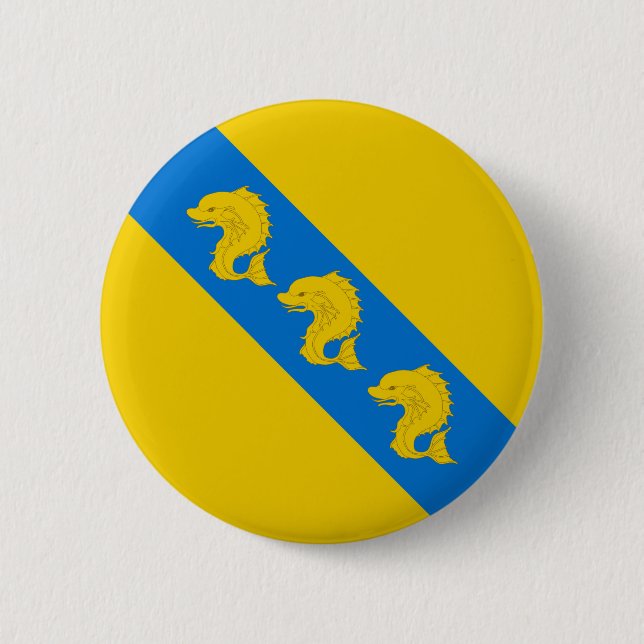 Barony of Kraé Glas  Populace Badge 2 Inch Round Button (Front)