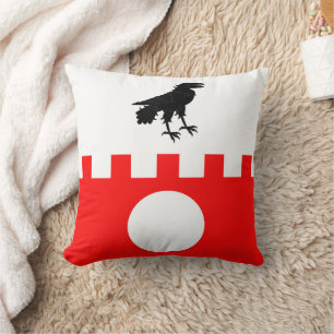 Barony of Raven's Fort Populace Badge Throw Pillow