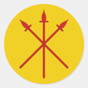 Barony of Red Spears Populace Badge Classic Round Sticker