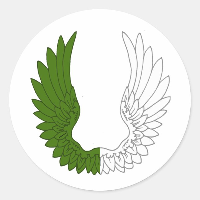 Barony of the Sacred Stone Populace Badge Classic Round Sticker (Front)