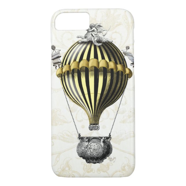 Baroque Balloon Black Yellow Case-Mate iPhone Case (Back)