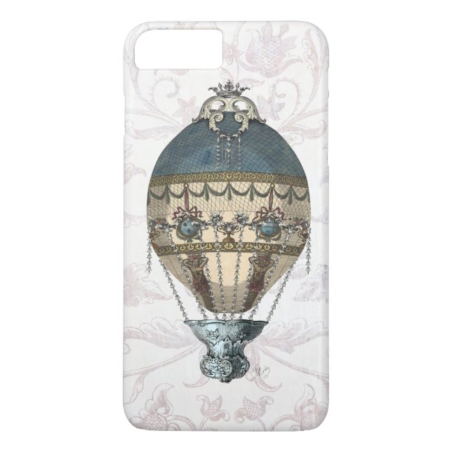 Baroque Balloon Blue & Cream Case-Mate iPhone Case (Back)