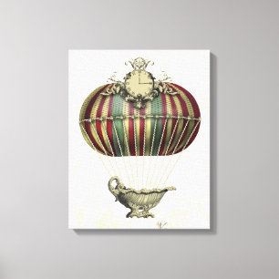 Baroque Balloon with Clock Canvas Print