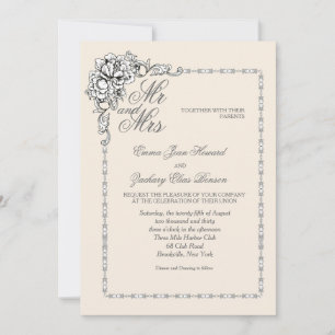 Baroque Beauty Wedding Invitation