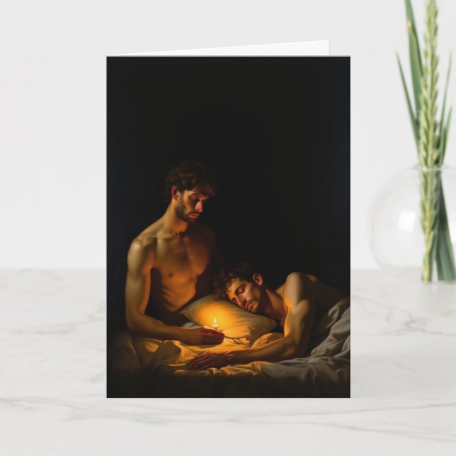 Baroque Bedroom Candlelight Vigil Card (Front)