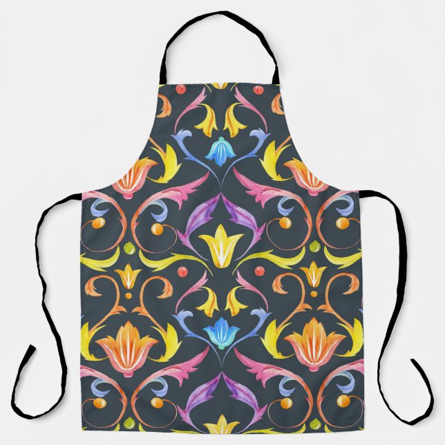 Baroque Brightness: Colourful Vintage Charm. Apron (Front)