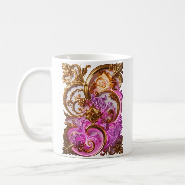 Baroque Brilliance - Brightly back to Rococo Coffee Mug (Left)
