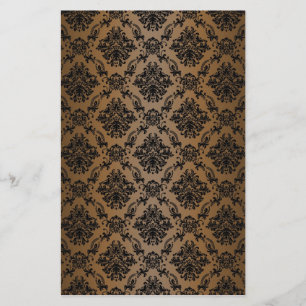 Baroque Brown Victorian Scrapbook Paper