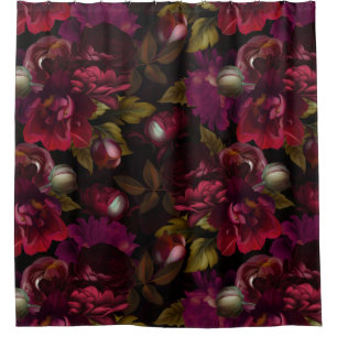 Baroque burgundy  goth moody floral garden