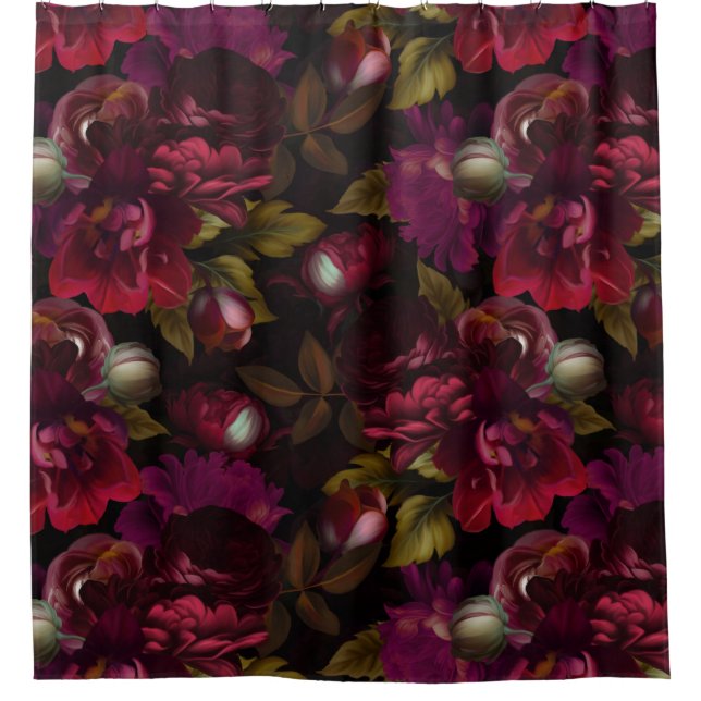 Baroque burgundy  goth moody floral garden (Front)