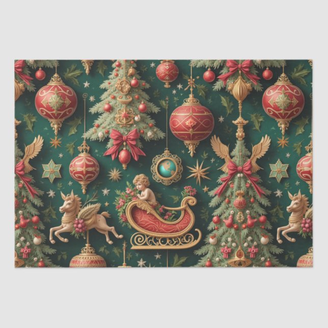 Baroque Christmas Tissue Paper (Front)