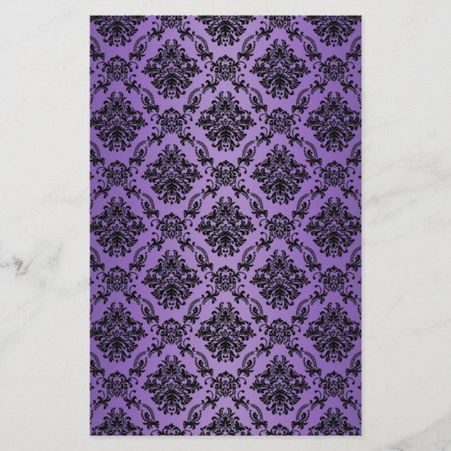 Baroque Clair violet victorien papier à scandale v (Devant)
