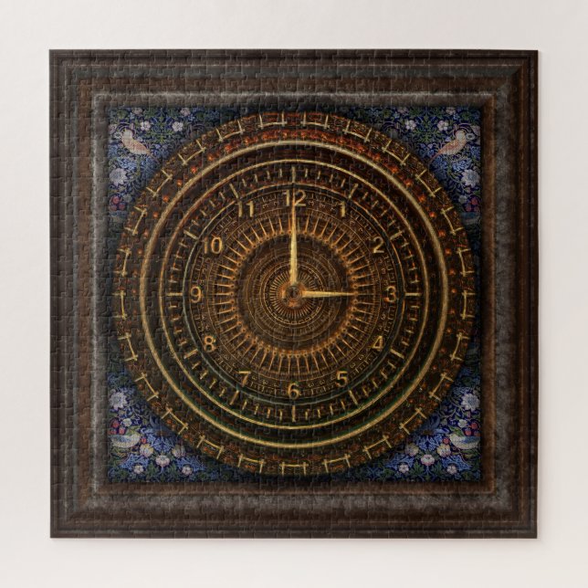 Baroque clock 676 piece puzzle (Vertical)