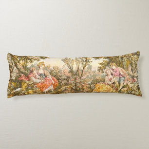 Baroque Couple Floral Body Pillow