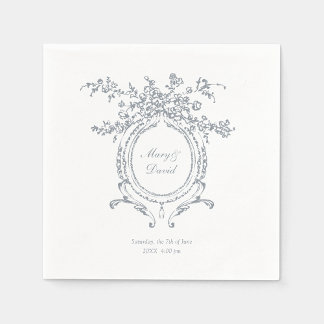 Baroque Crest | Minimalist Chic Wedding Napkins
