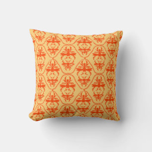 Baroque Damask #9 @ Sonoletre Throw Pillow
