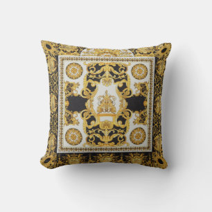 Baroque design throw pillow