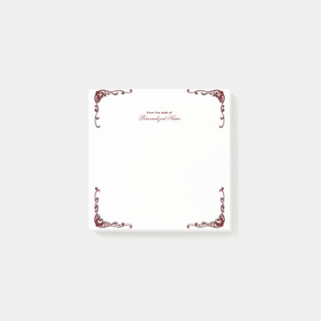 Baroque Elegance Post-it Notes (Front)