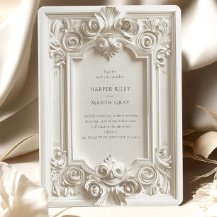 Baroque Elegance Wedding Frame Invitation