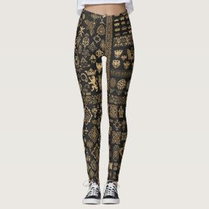 Baroque elements: mega set pattern. leggings