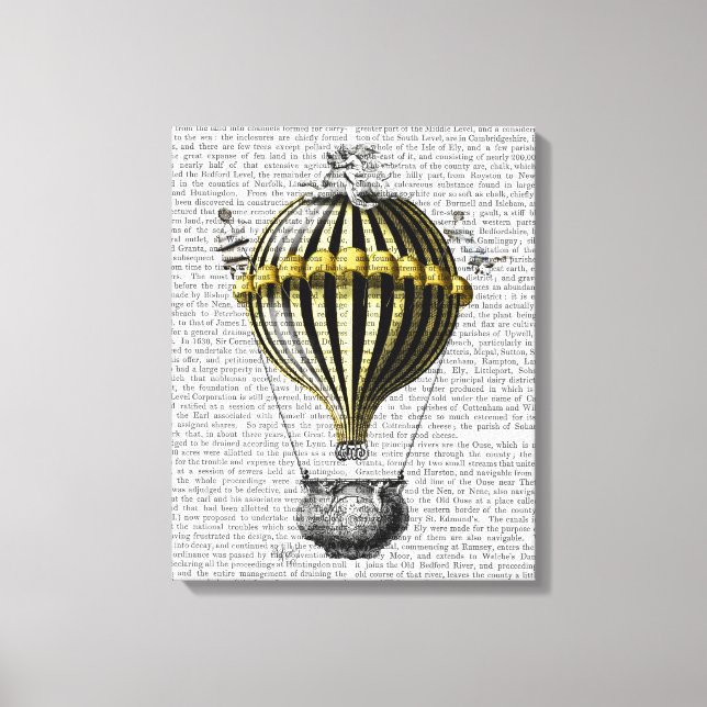 Baroque Fantasy Balloon Canvas Print (Front)
