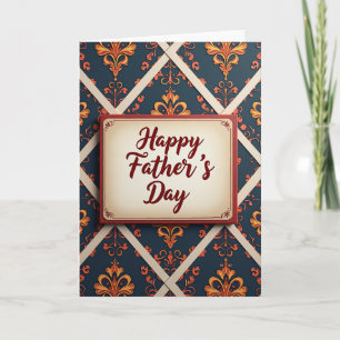 Baroque Fathers Day Tribute Card