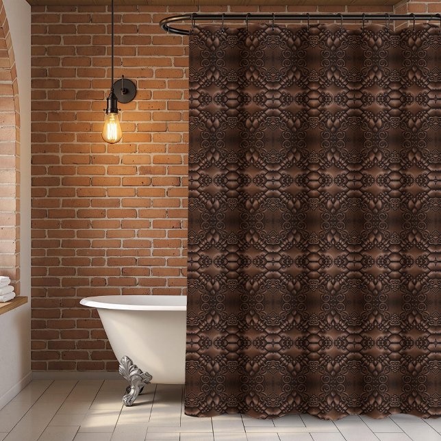 Baroque Faux Leather Brown Pattern (Creator Uploaded)