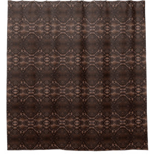 Baroque Faux Leather Brown Pattern
