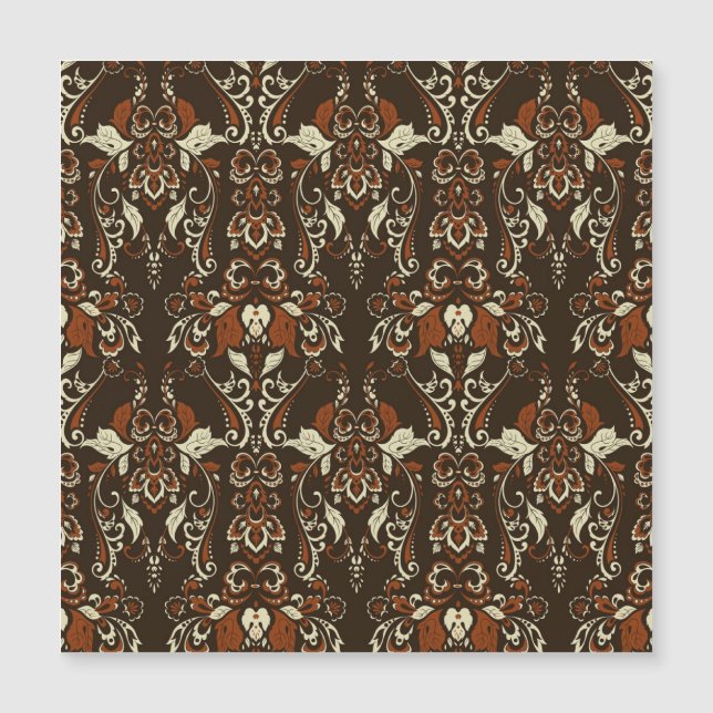 Baroque Floral: Classic Vintage Wallpaper (Front)