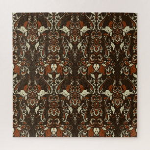 Baroque Floral: Classic Vintage Wallpaper Jigsaw Puzzle