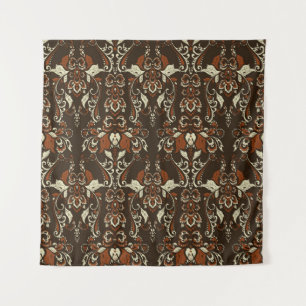 Baroque Floral: Classic Vintage Wallpaper Tapestry