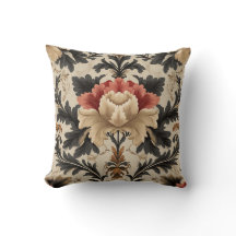 Baroque Floral Damask Coussin