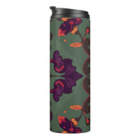 Baroque Floral Pattern Travel Mug