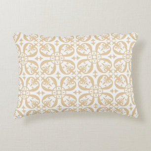 Baroque floral pattern vintage seamless. Victorian Accent Pillow
