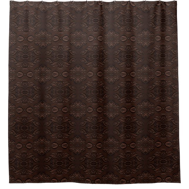 Baroque Floral Style Faux Leather Pattern (Front)