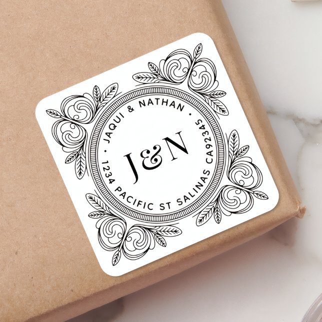 Baroque Foliage Return Address Labels - Custom (Creator Uploaded)