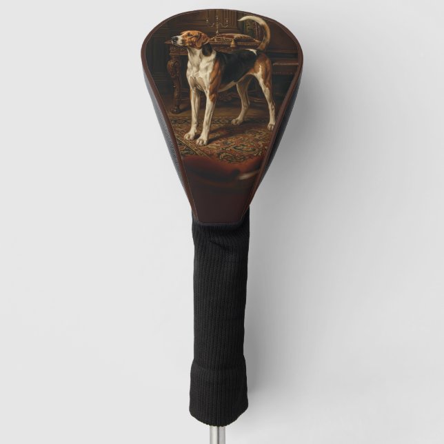Baroque Foxhound Golf Head Cover (Front)