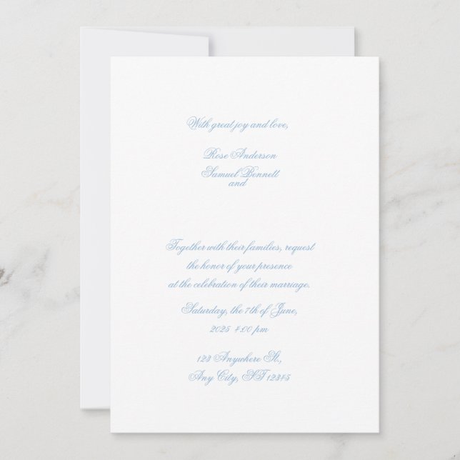 Baroque Frame Wedding Invitation (Front)